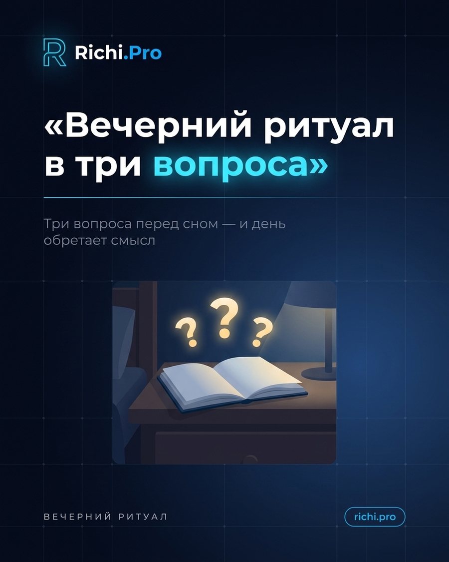 Вечерний ритуал в три вопроса