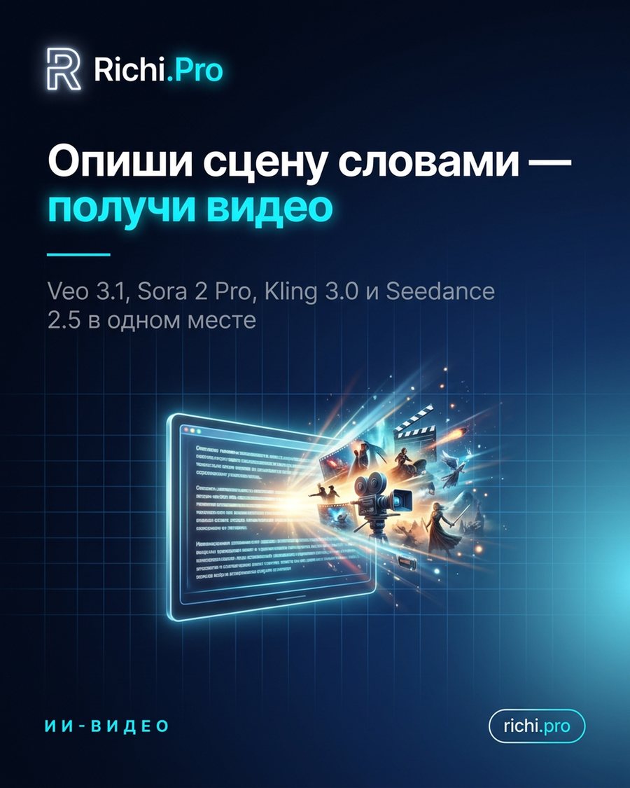 Опиши сцену словами — получи видео