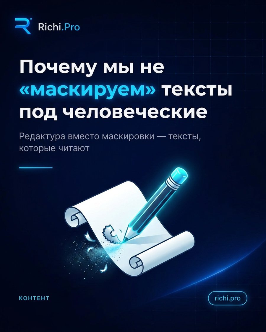Почему мы не «маскируем» тексты под человеческие